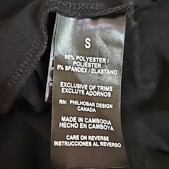 Original Black Side Tie Knot Mini Dress Size Small - Picture 7 of 7